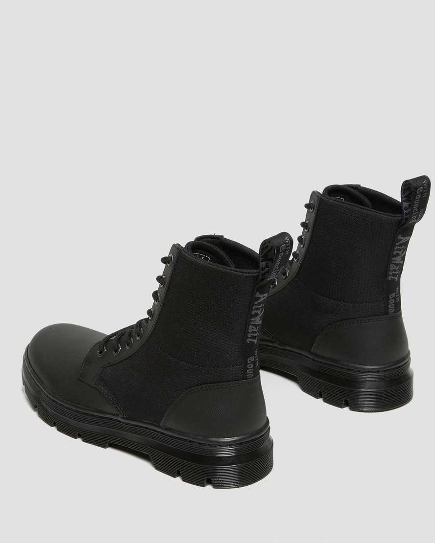 svarta dr martens combs ii poly herr casual stövlar