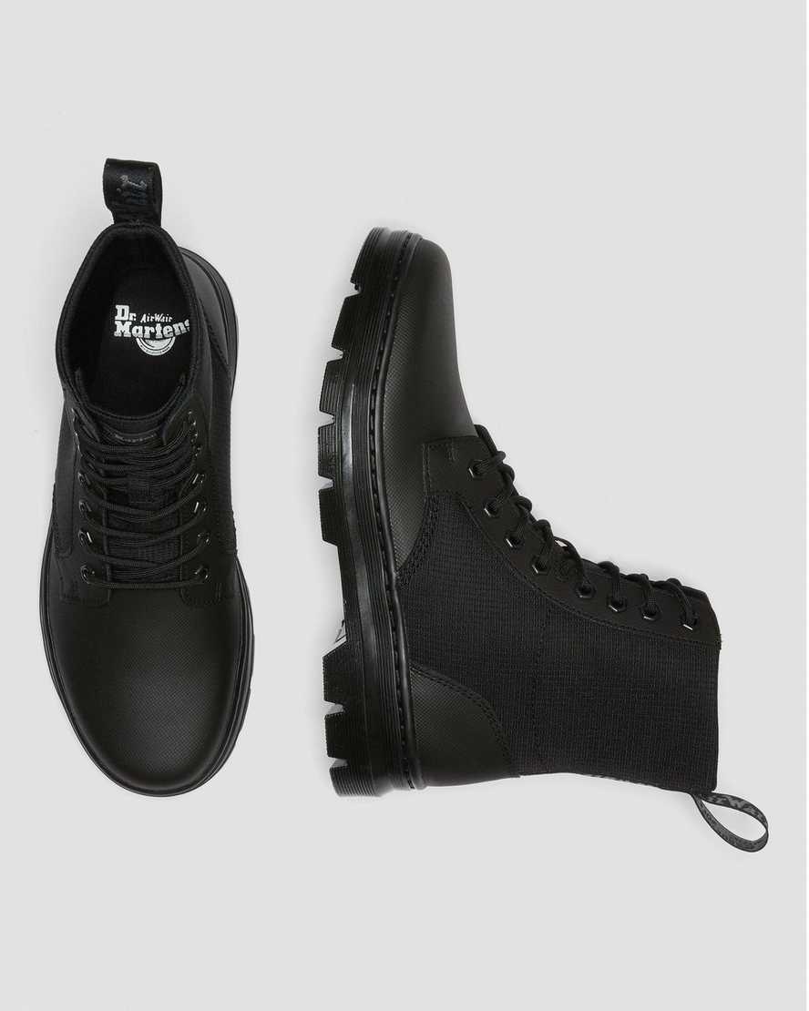 svarta dr martens combs ii poly herr casual stövlar