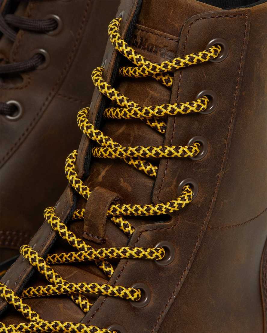 bruna dr martens combs crazy horse herr casual stövlar