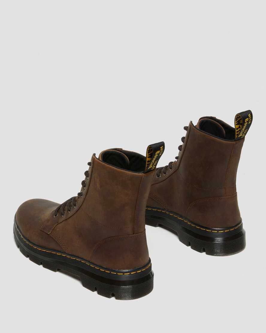 bruna dr martens combs crazy horse herr casual stövlar