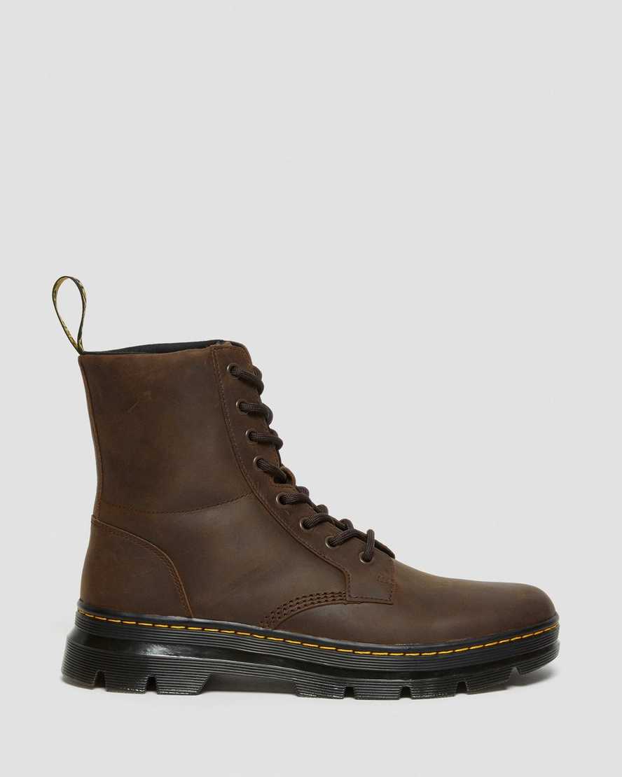 bruna dr martens combs crazy horse herr casual stövlar