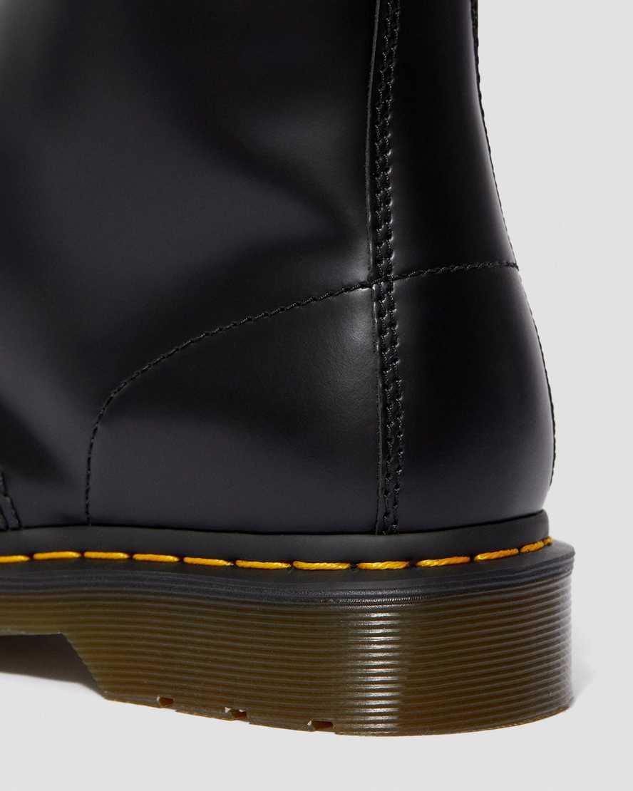 svarta dr martens 1914 smooth tall herr casual stövlar