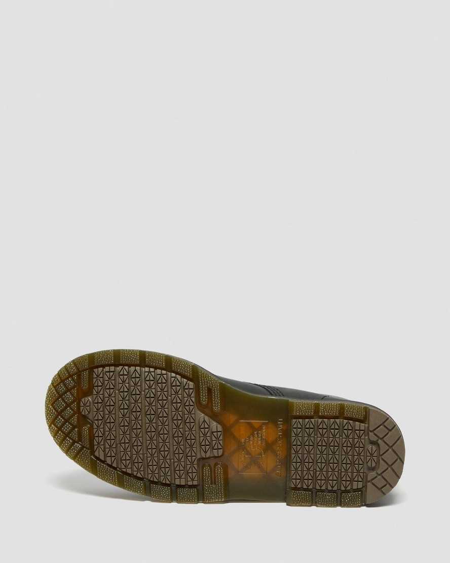 svarta dr martens 1460 halkfria stålhätta herrstövlar