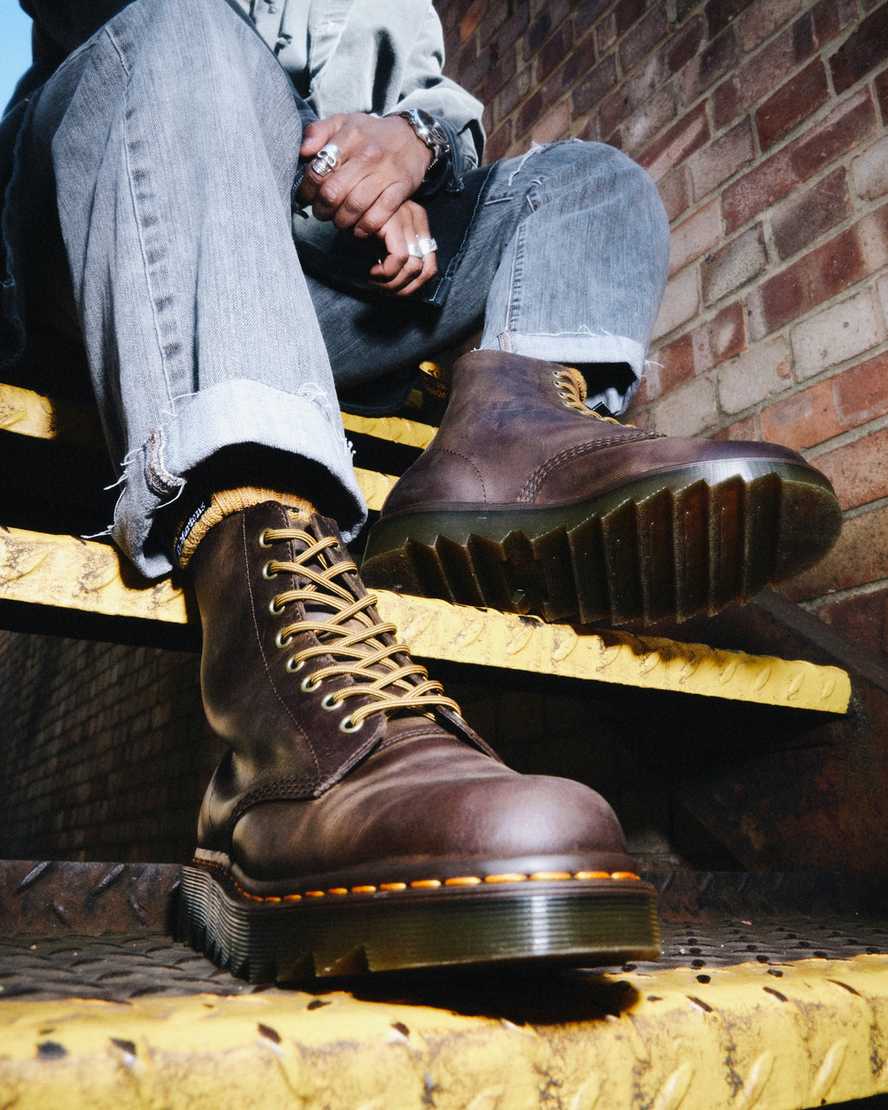 bruna dr martens 1460 pascal ziggy herr casual stövlar