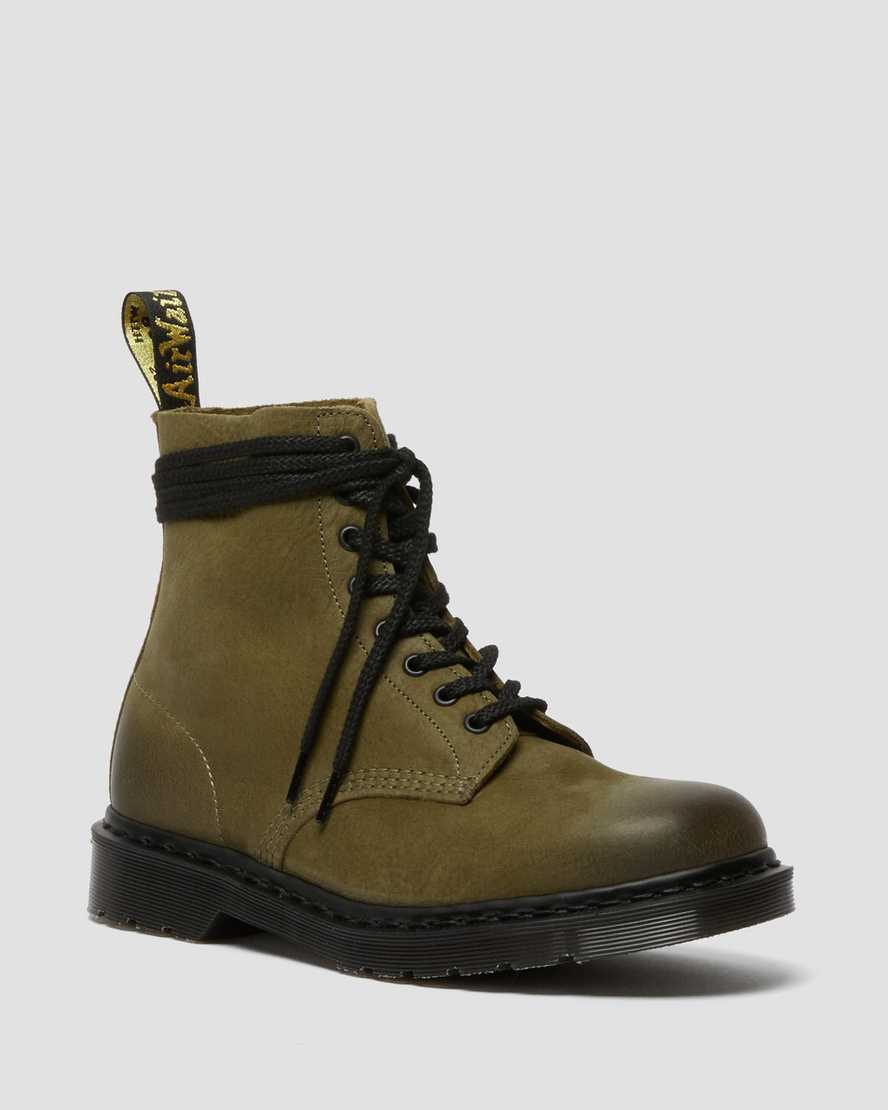 dr martens 1460 pascal made in england titan herr casual stövlar olivgrön