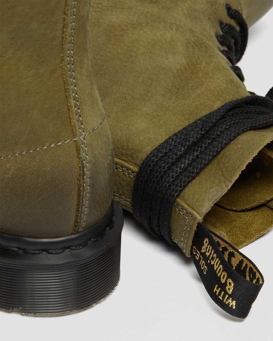 dr martens 1460 pascal made in england titan herr casual stövlar olivgrön