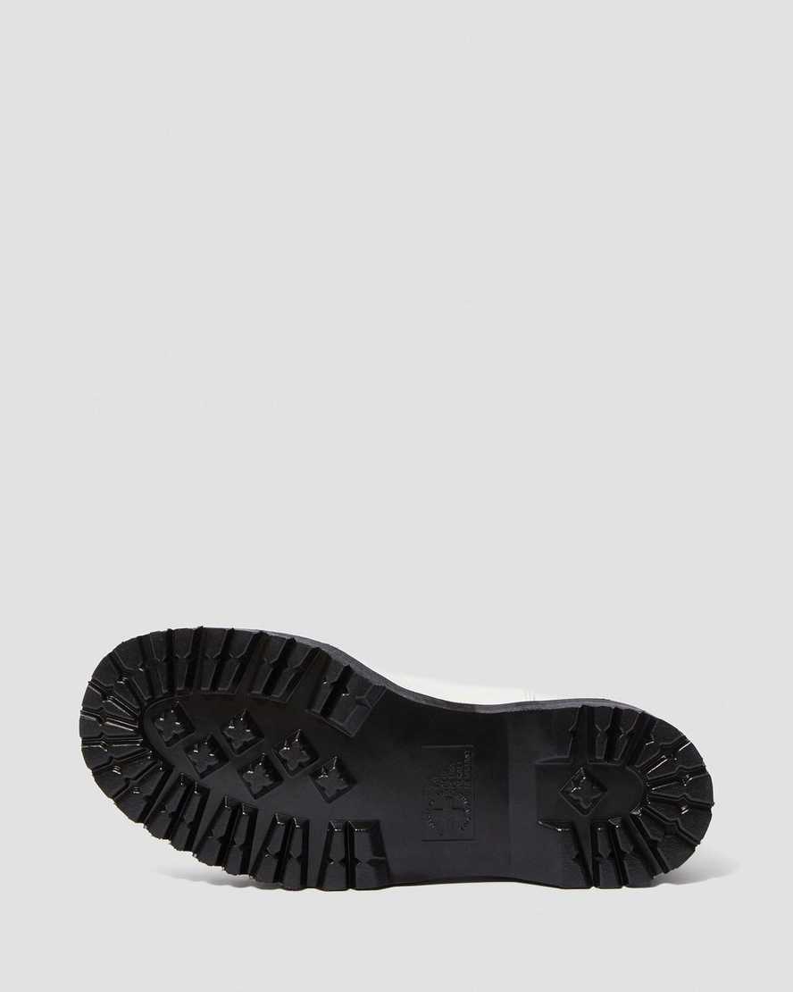 vita dr martens 2976 smooth platform chelsea stövlar för herr