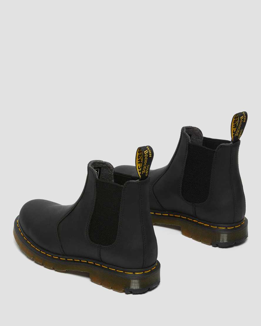 svarta dr martens 2976 dms wintergrip chelsea-stövlar för män