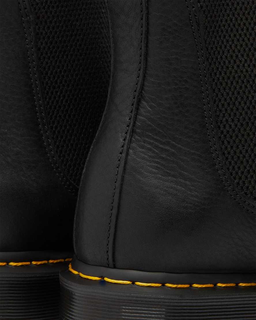 svarta dr martens 2976 ambassador chelsea-stövlar för män
