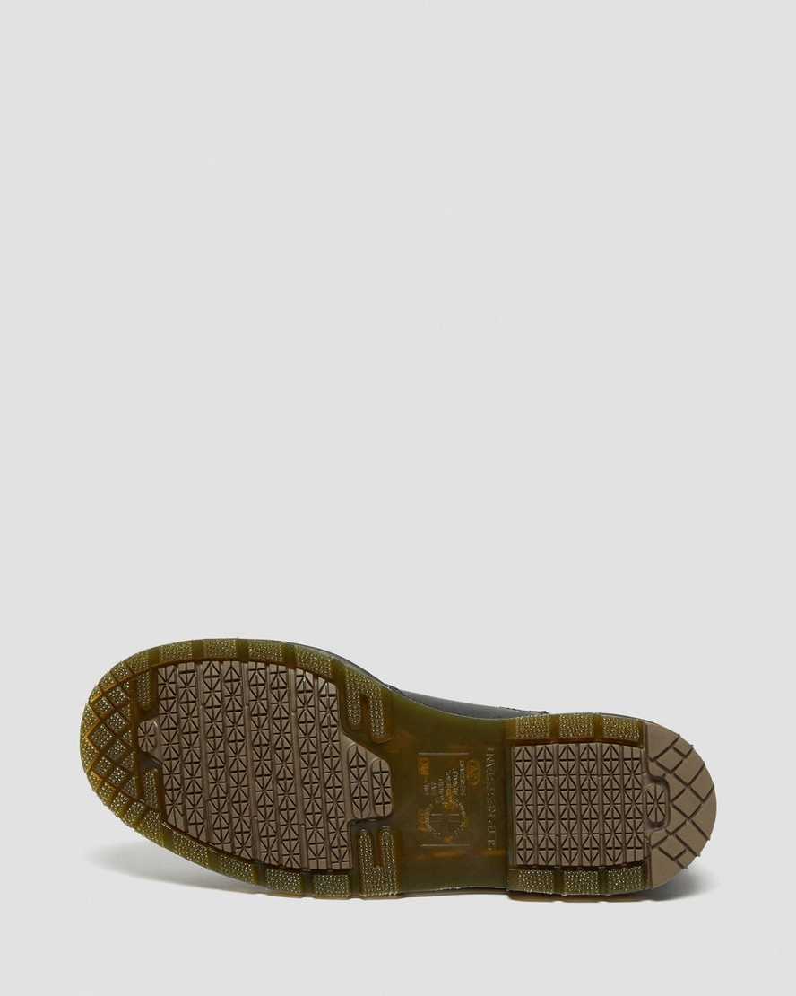 svarta dr martens 2976 halkfria chelsea-stövlar för män