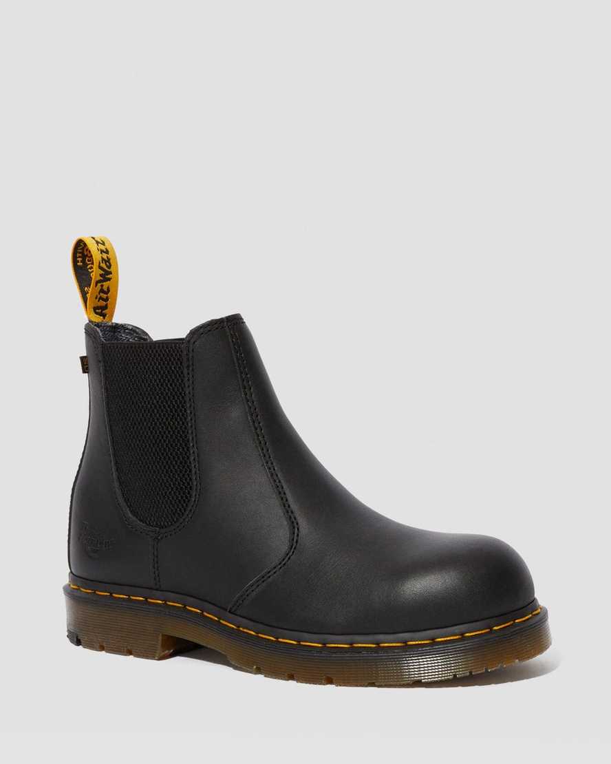 svarta dr martens fellside work chelsea-stövlar för män
