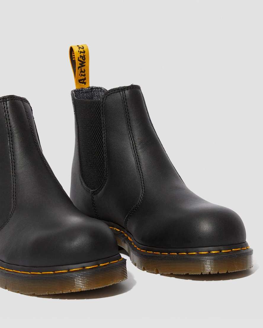 svarta dr martens fellside work chelsea-stövlar för män