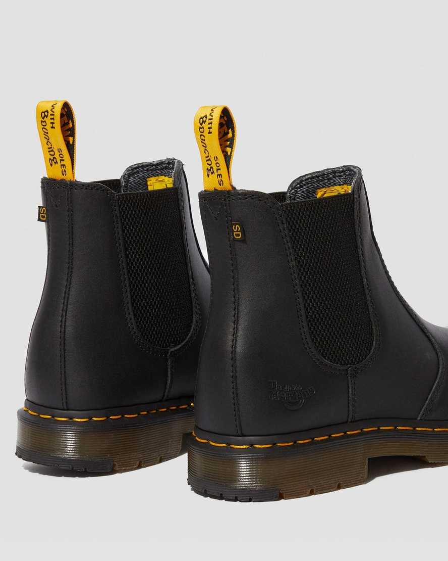 svarta dr martens fellside work chelsea-stövlar för män