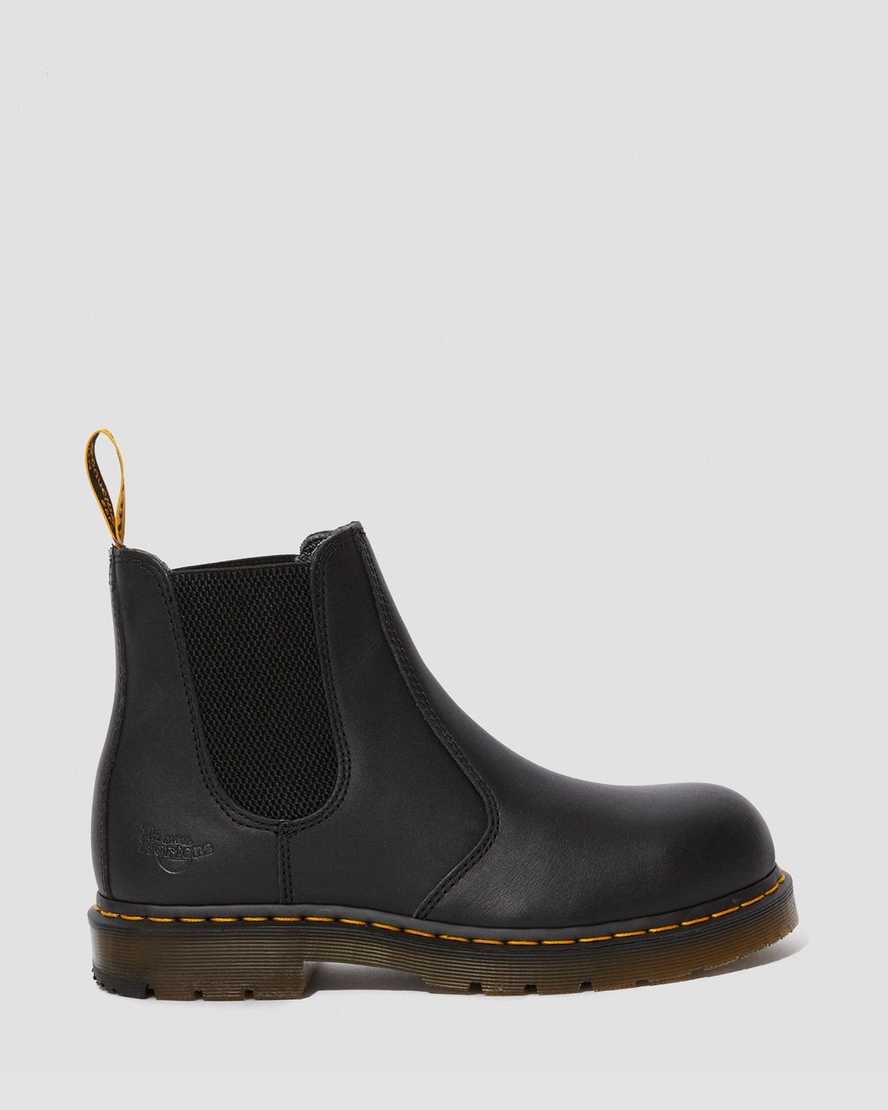 svarta dr martens fellside work chelsea-stövlar för män