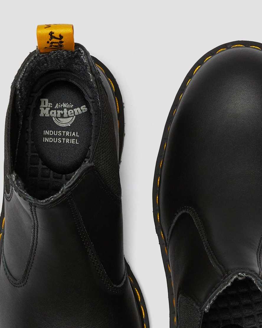 svarta dr martens fellside work chelsea-stövlar för män