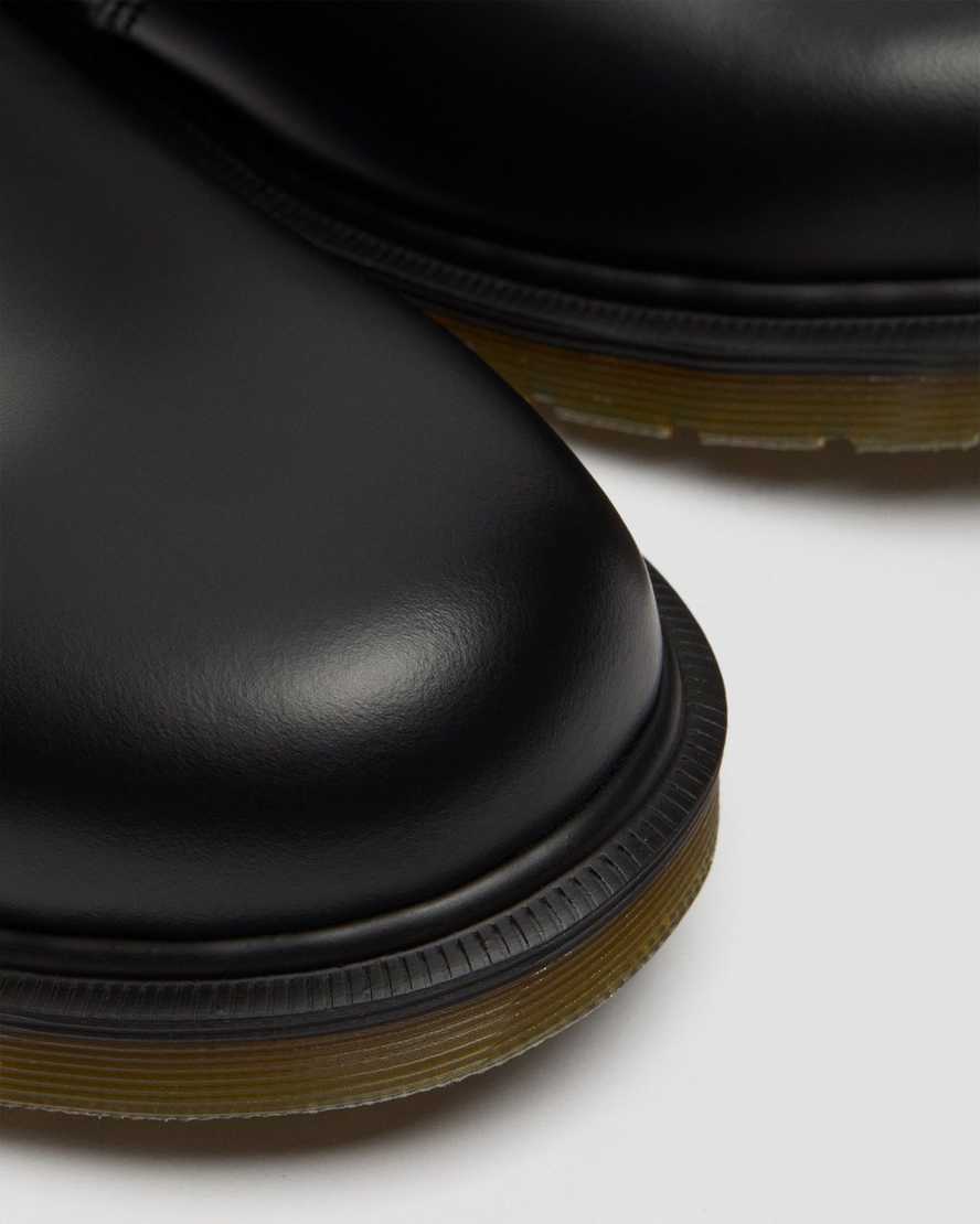svarta dr martens 2976 smooth chelsea-stövlar för män