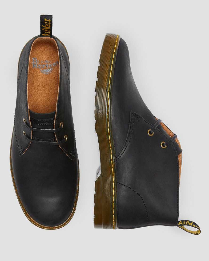 svarta dr martens cabrillo wyoming desert boots för herr
