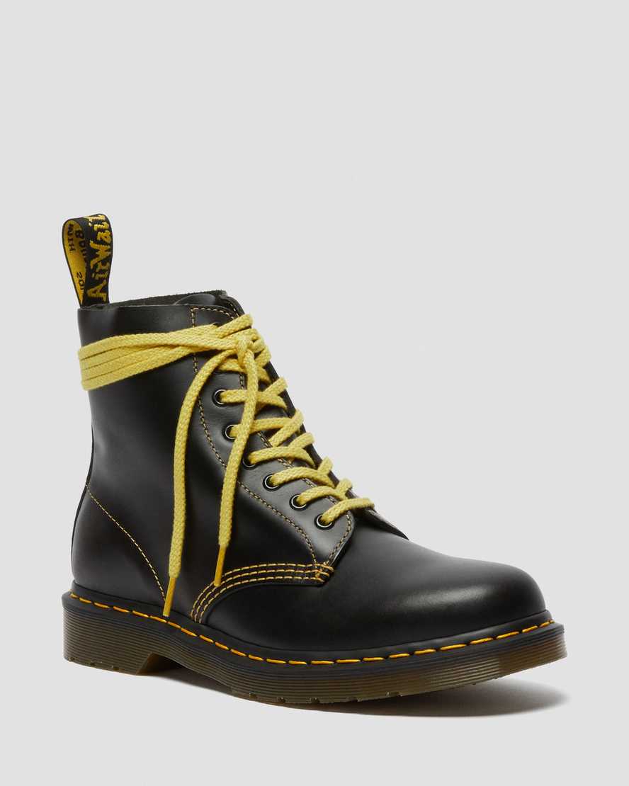 svarta dr martens 1460 pascal atlas herrstövlar med snörning