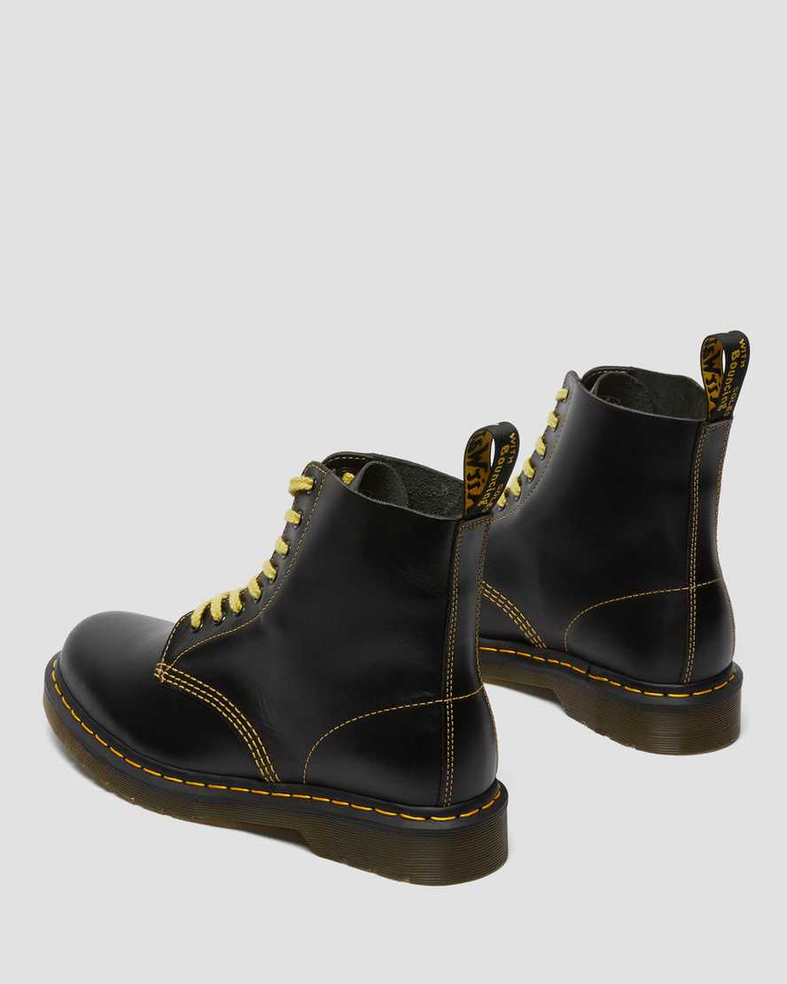 svarta dr martens 1460 pascal atlas herrstövlar med snörning