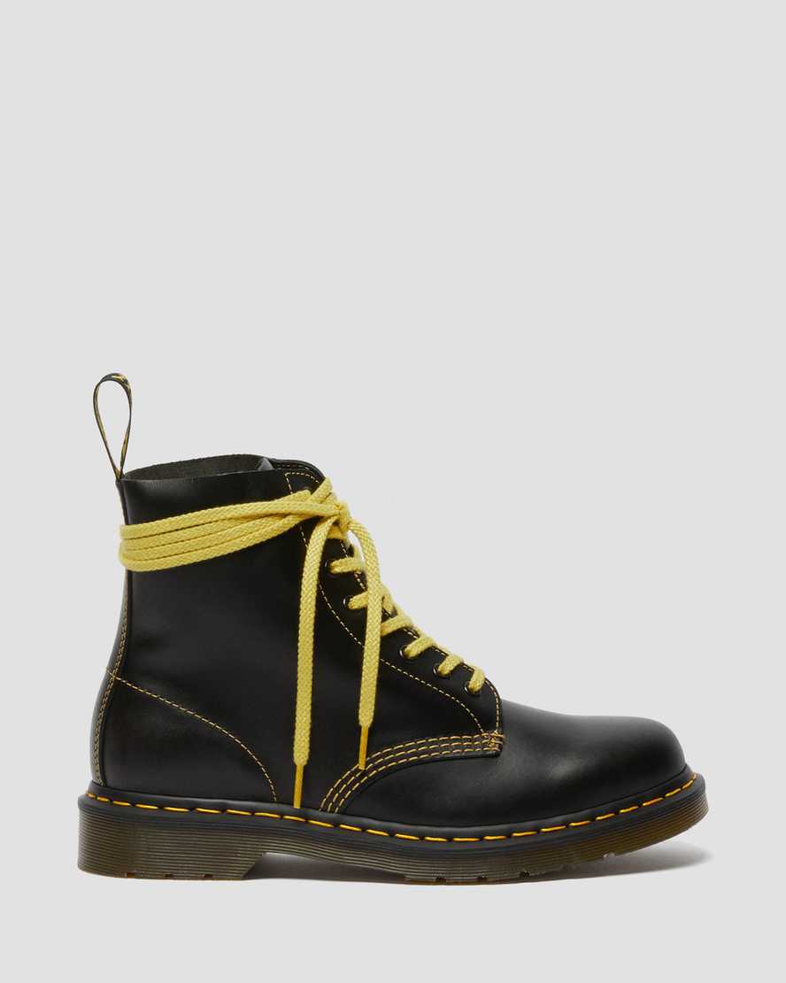 svarta dr martens 1460 pascal atlas herrstövlar med snörning
