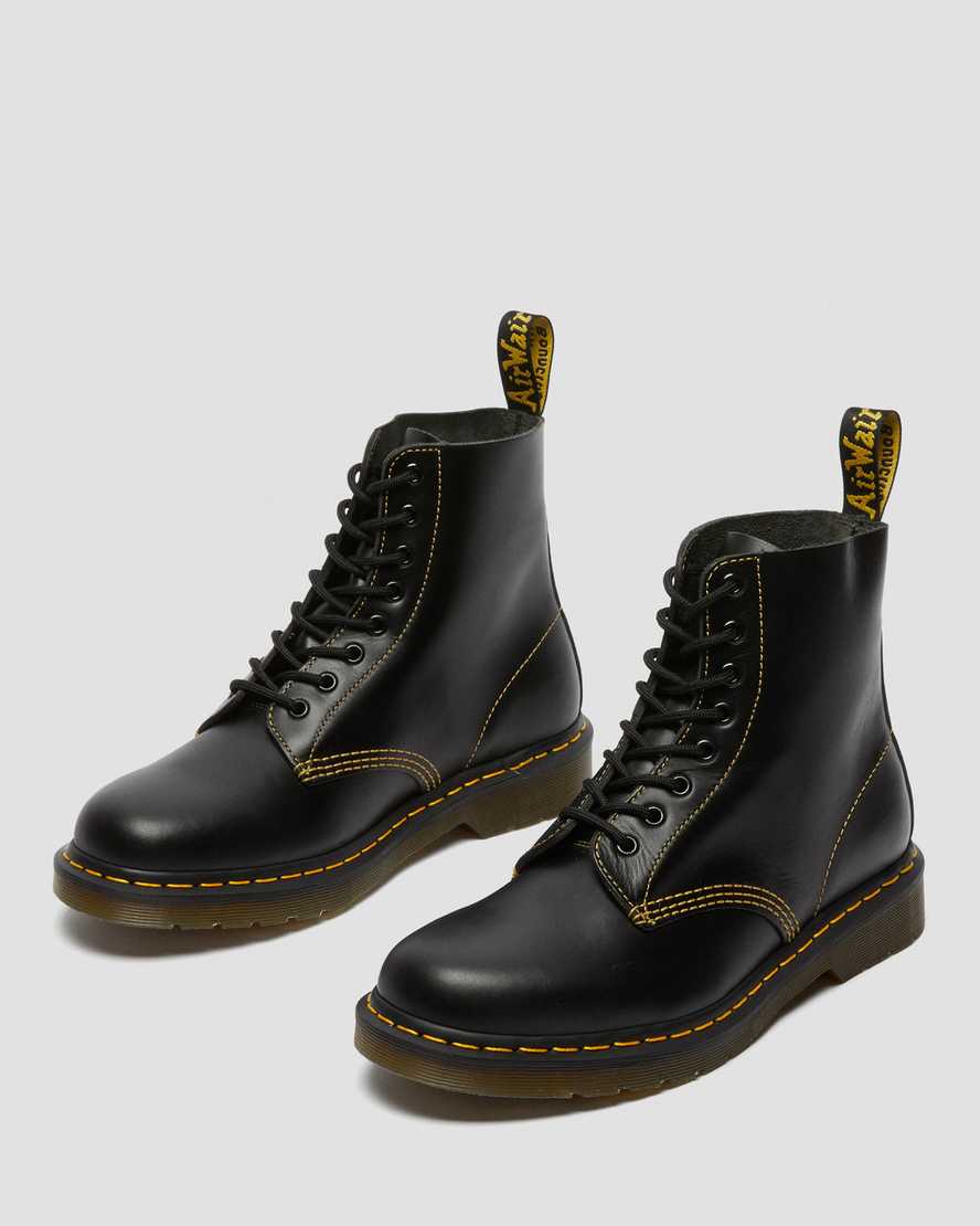 svarta dr martens 1460 pascal atlas herrstövlar med snörning
