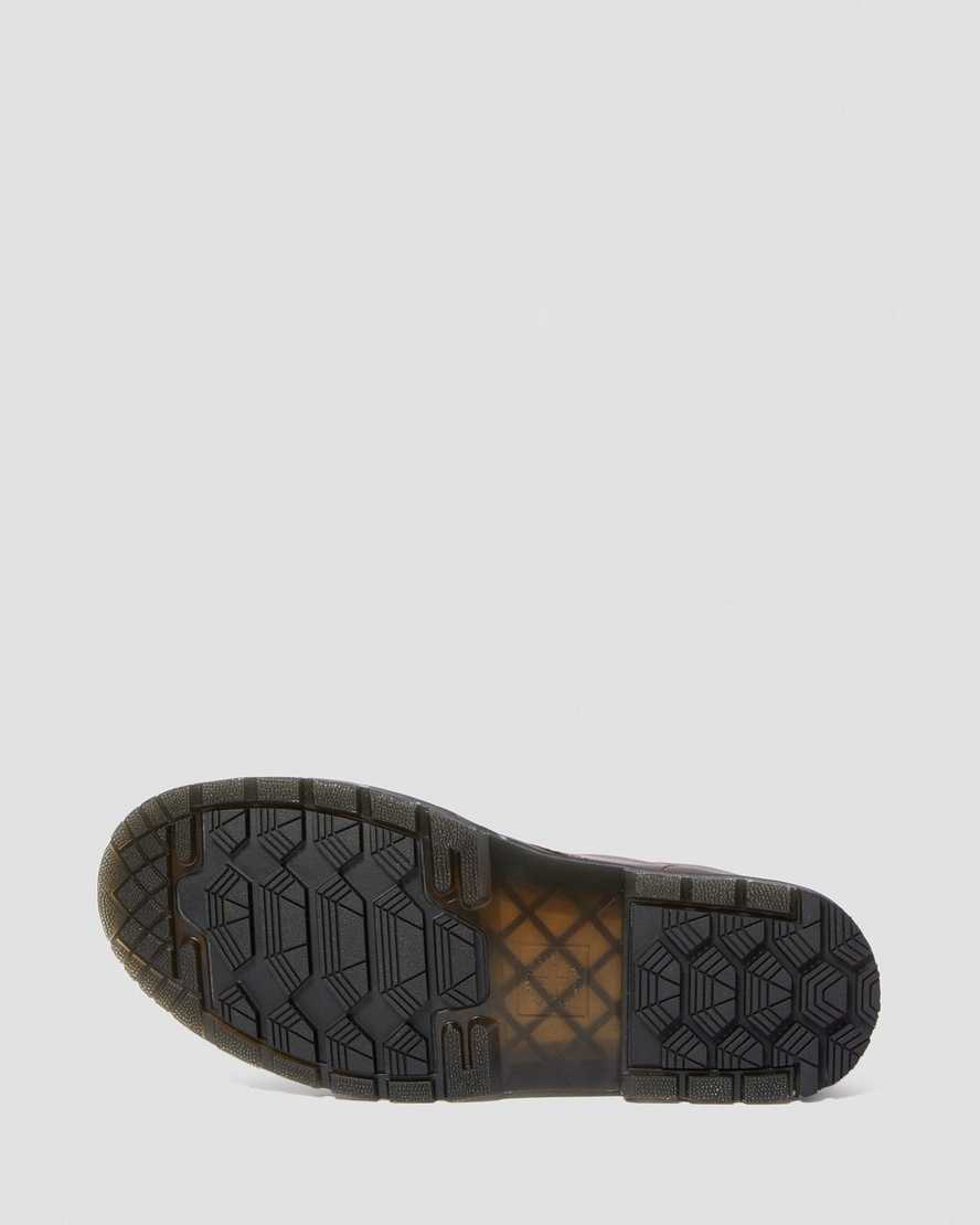 mörkbruna dr martens 1460 dms wintergrip herrstövlar med snörning