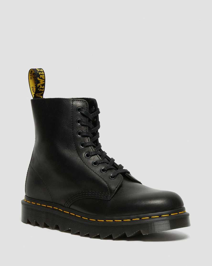 svarta dr martens 1460 pascal ziggy herrstövlar med snörning