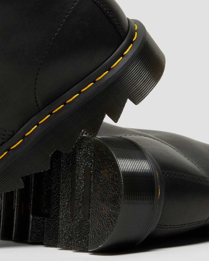 svarta dr martens 1460 pascal ziggy herrstövlar med snörning