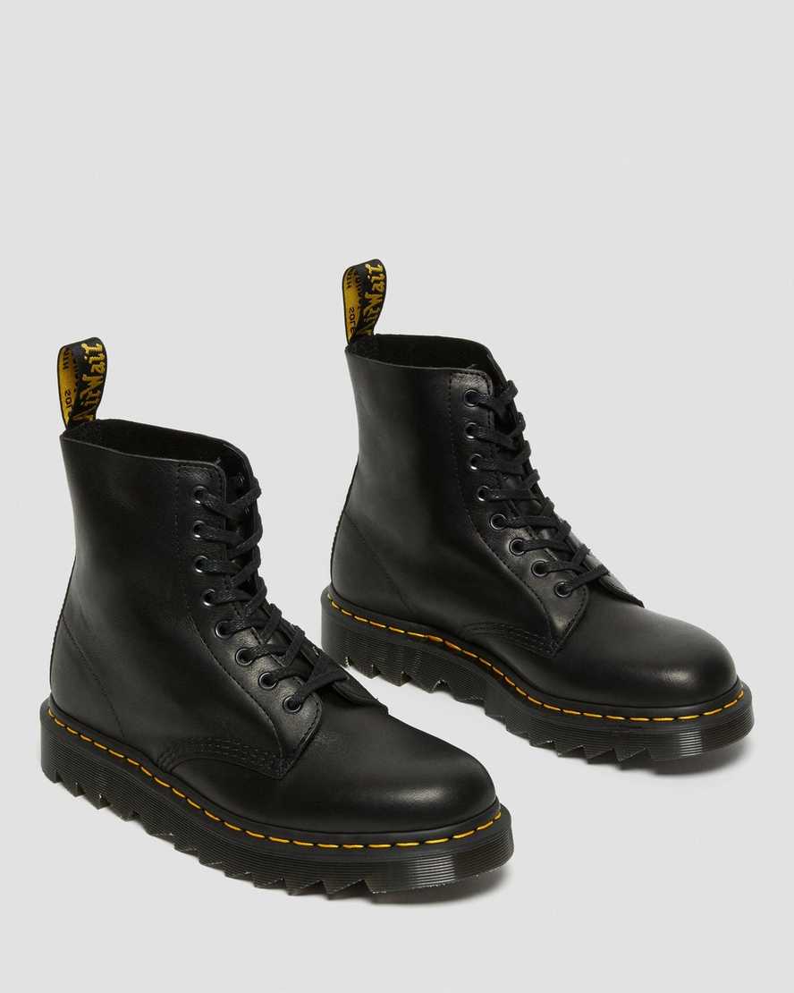 svarta dr martens 1460 pascal ziggy herrstövlar med snörning