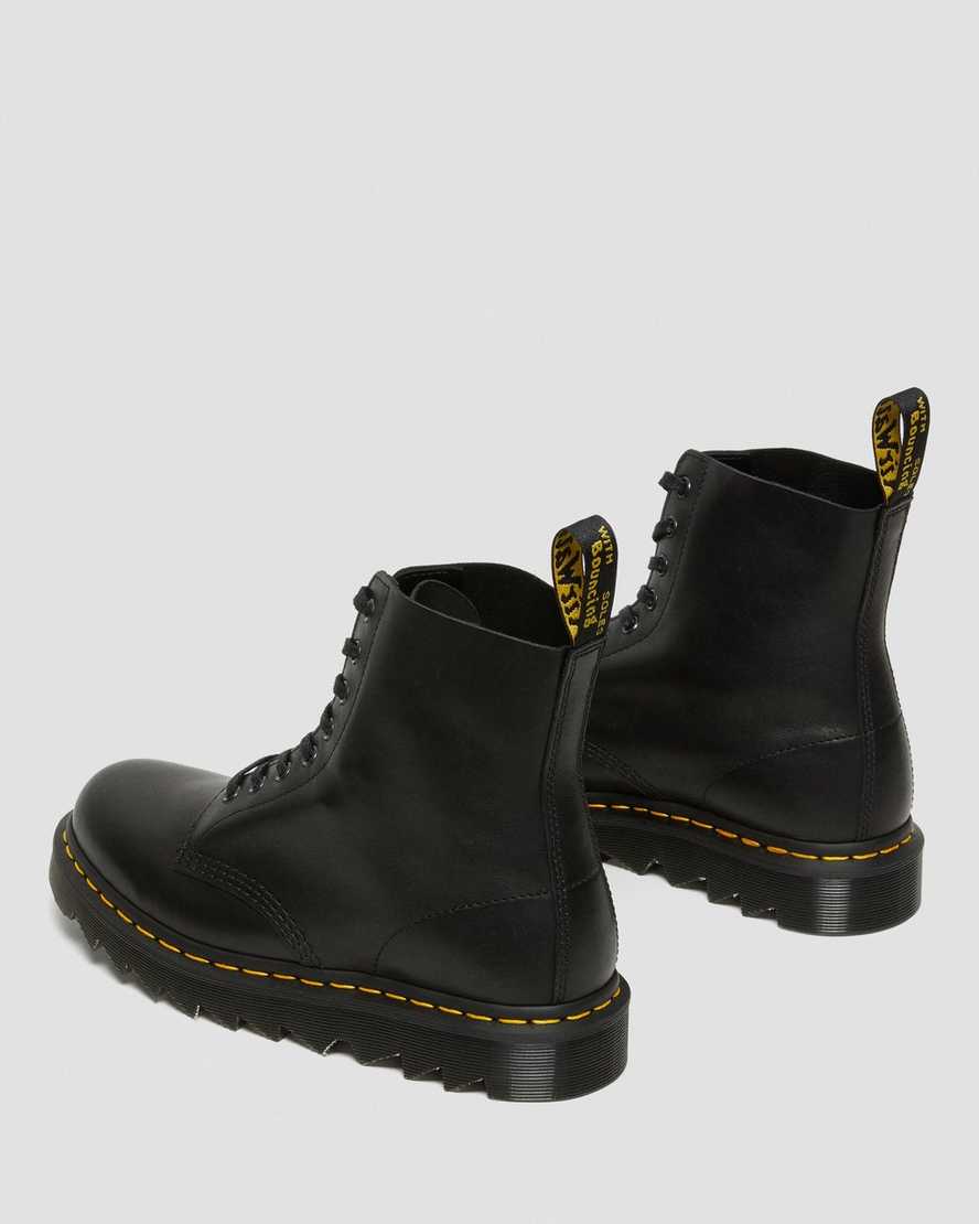 svarta dr martens 1460 pascal ziggy herrstövlar med snörning
