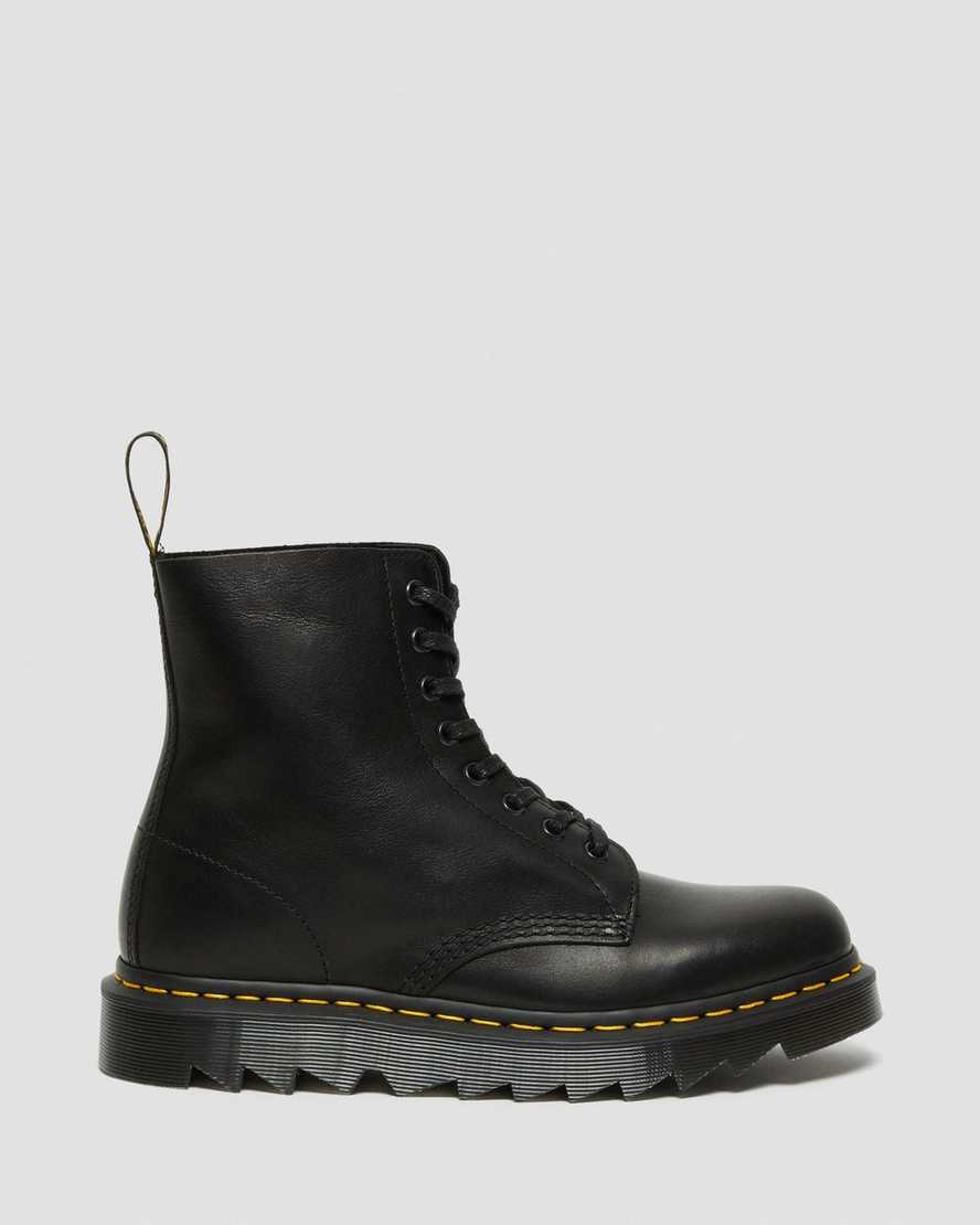 svarta dr martens 1460 pascal ziggy herrstövlar med snörning