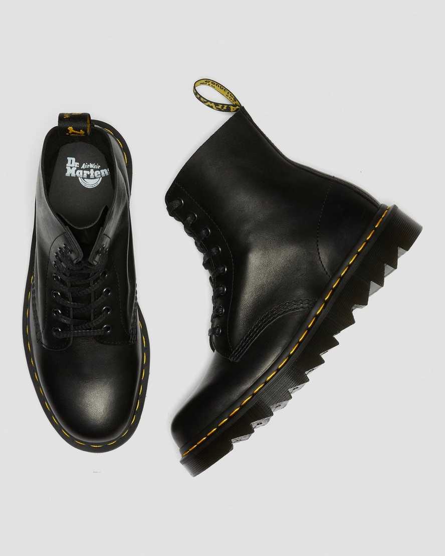svarta dr martens 1460 pascal ziggy herrstövlar med snörning