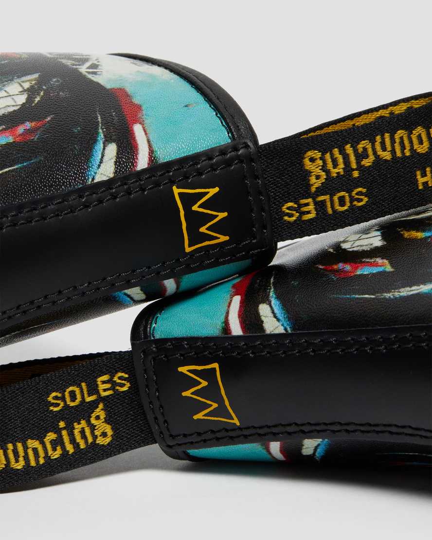 svarta dr martens 1460 basquiat herrstövlar med snörning