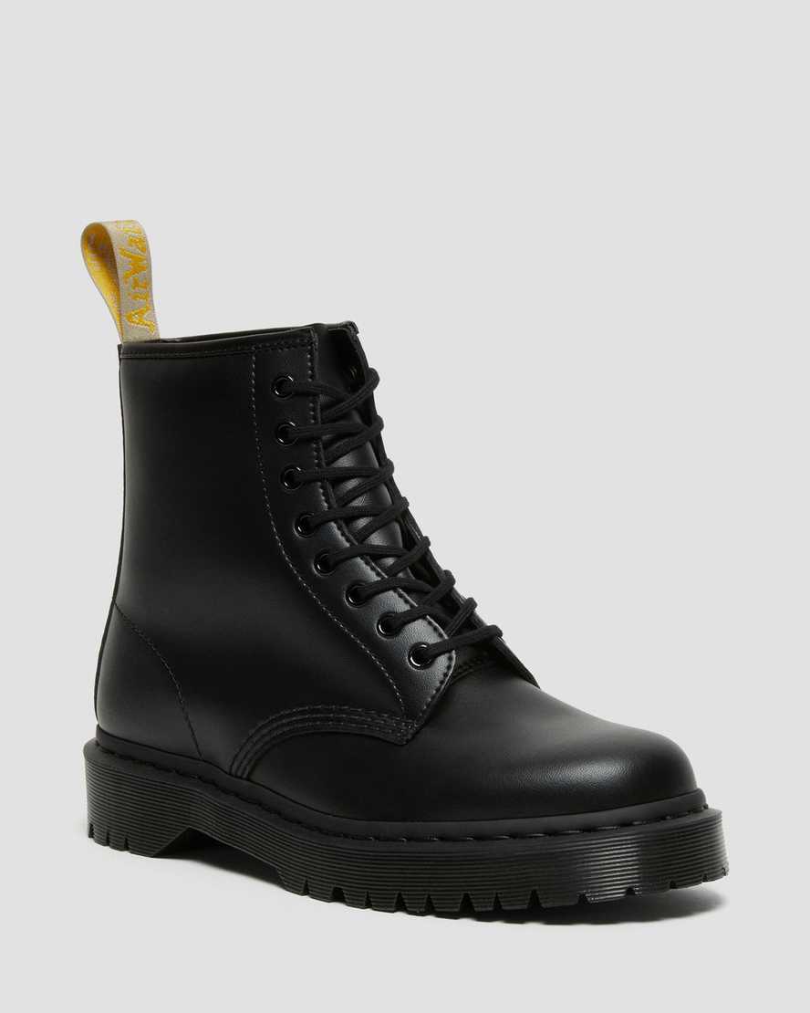 svarta dr martens 1460 bex mono herrstövlar med snörning