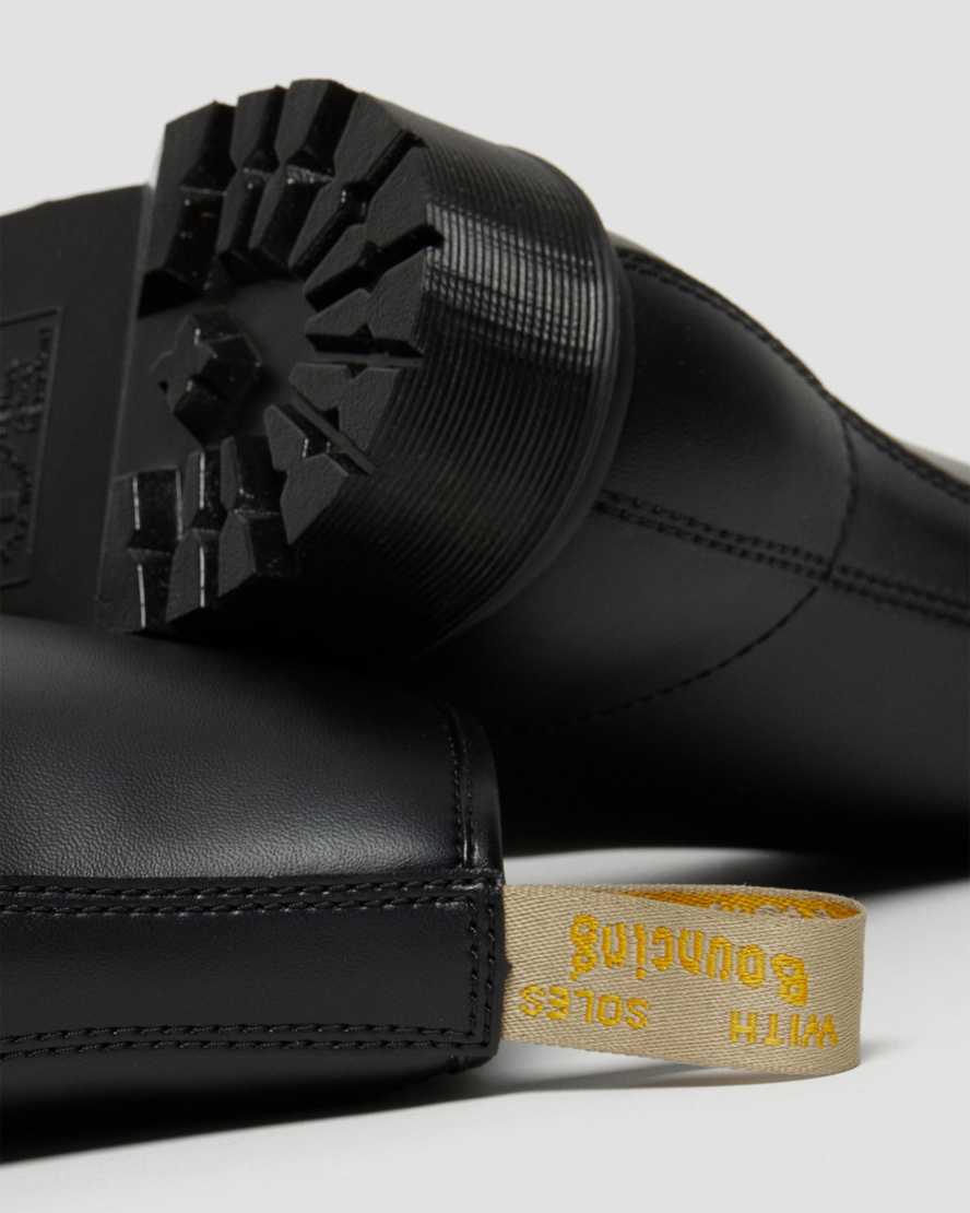 svarta dr martens 1460 bex mono herrstövlar med snörning