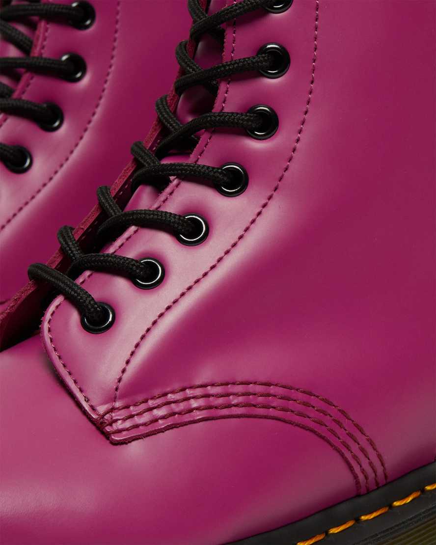 rosa dr martens 1460 smooth herrstövlar med snörning