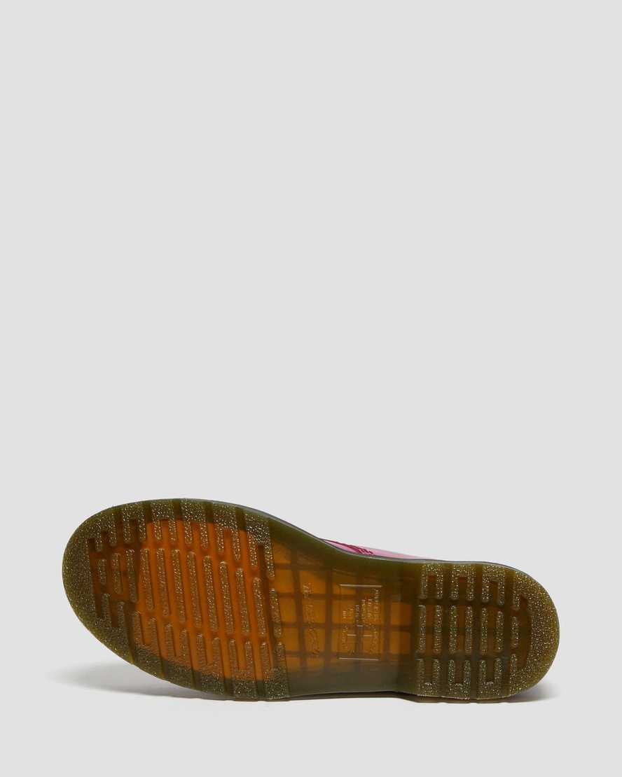 rosa dr martens 1460 smooth herrstövlar med snörning