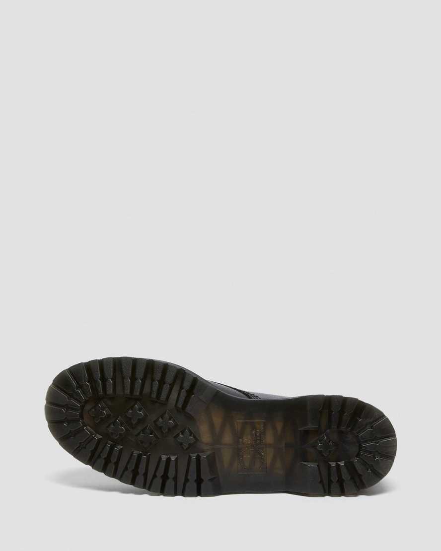 svarta dr martens 1460 pascal zip tumbled herrstövlar med snörning