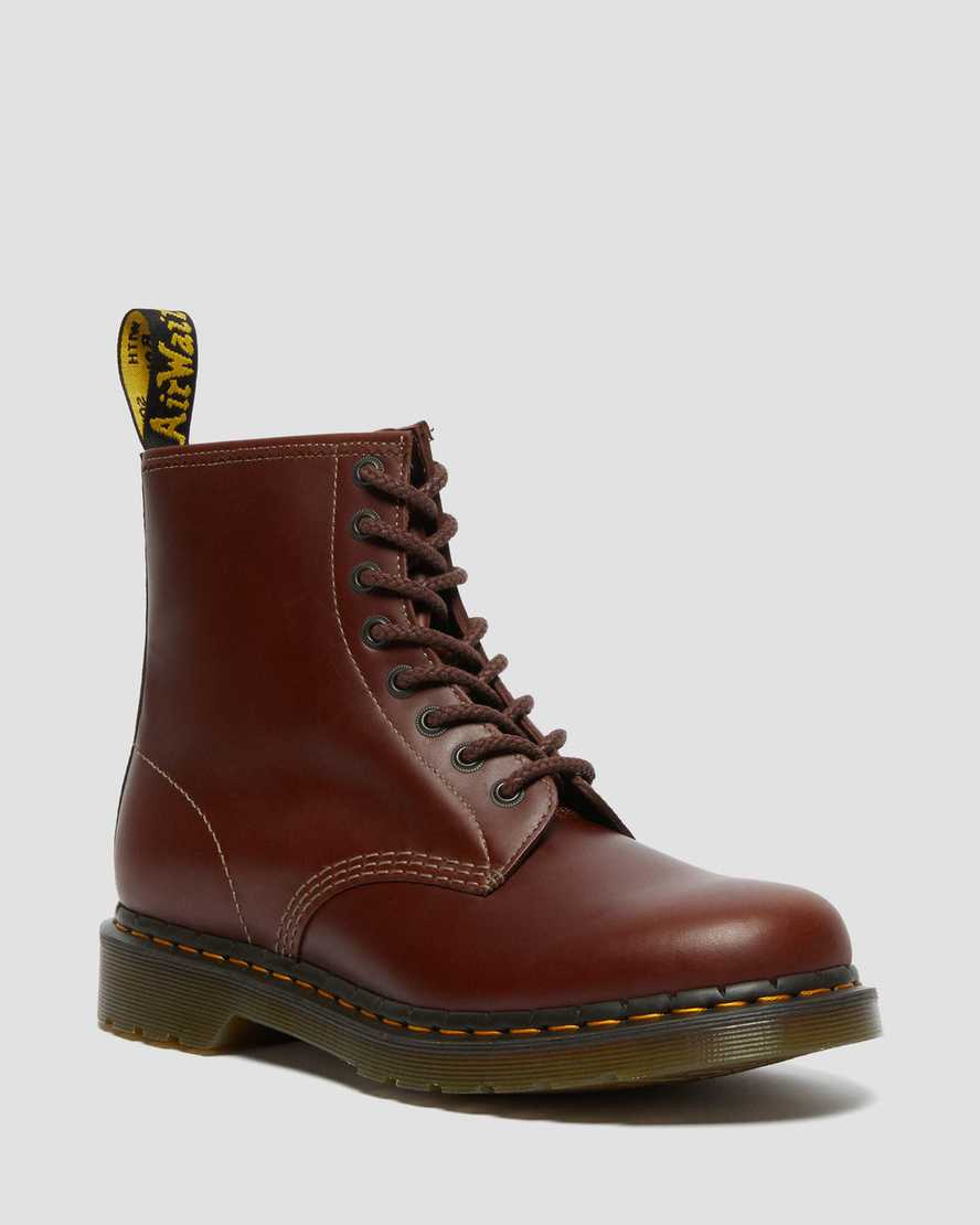 bruna dr martens 1460 abruzzo herrstövlar med snörning