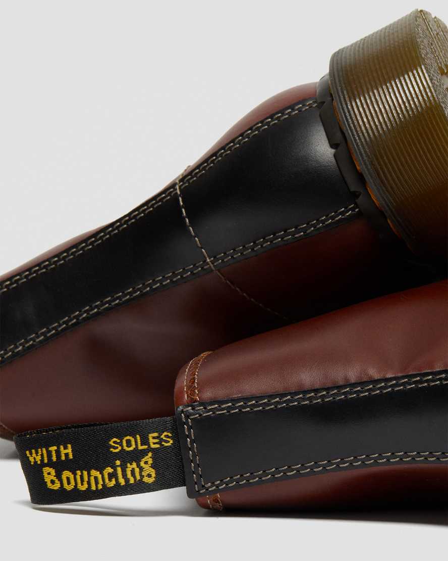 bruna dr martens 1460 abruzzo herrstövlar med snörning