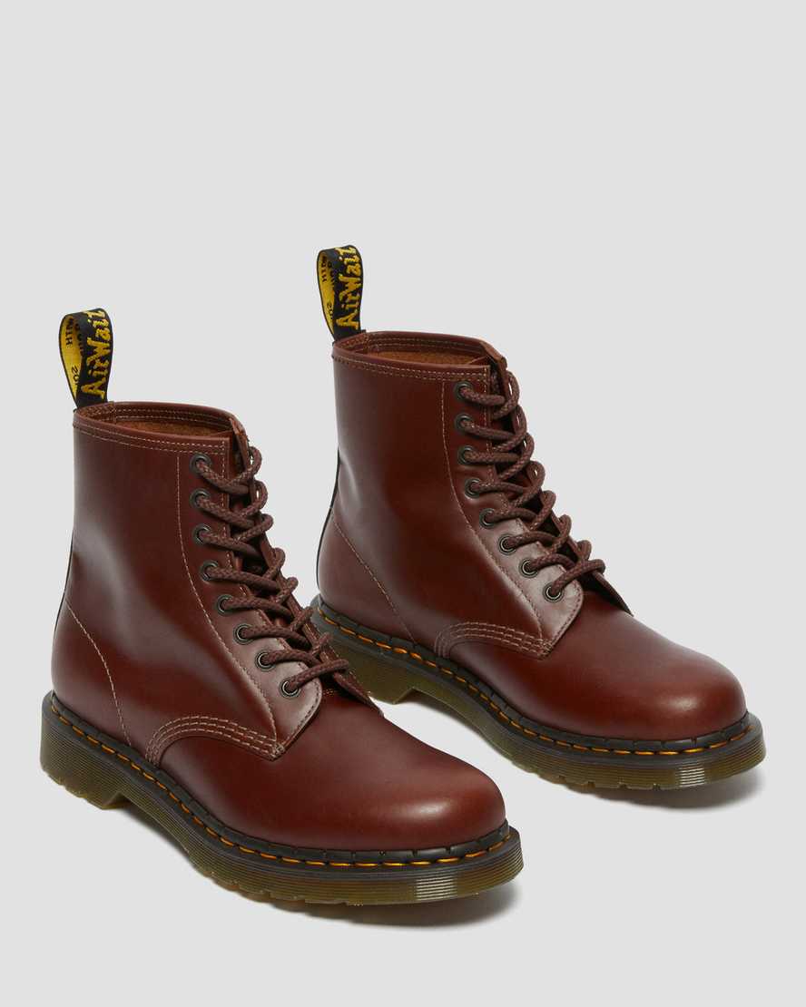 bruna dr martens 1460 abruzzo herrstövlar med snörning