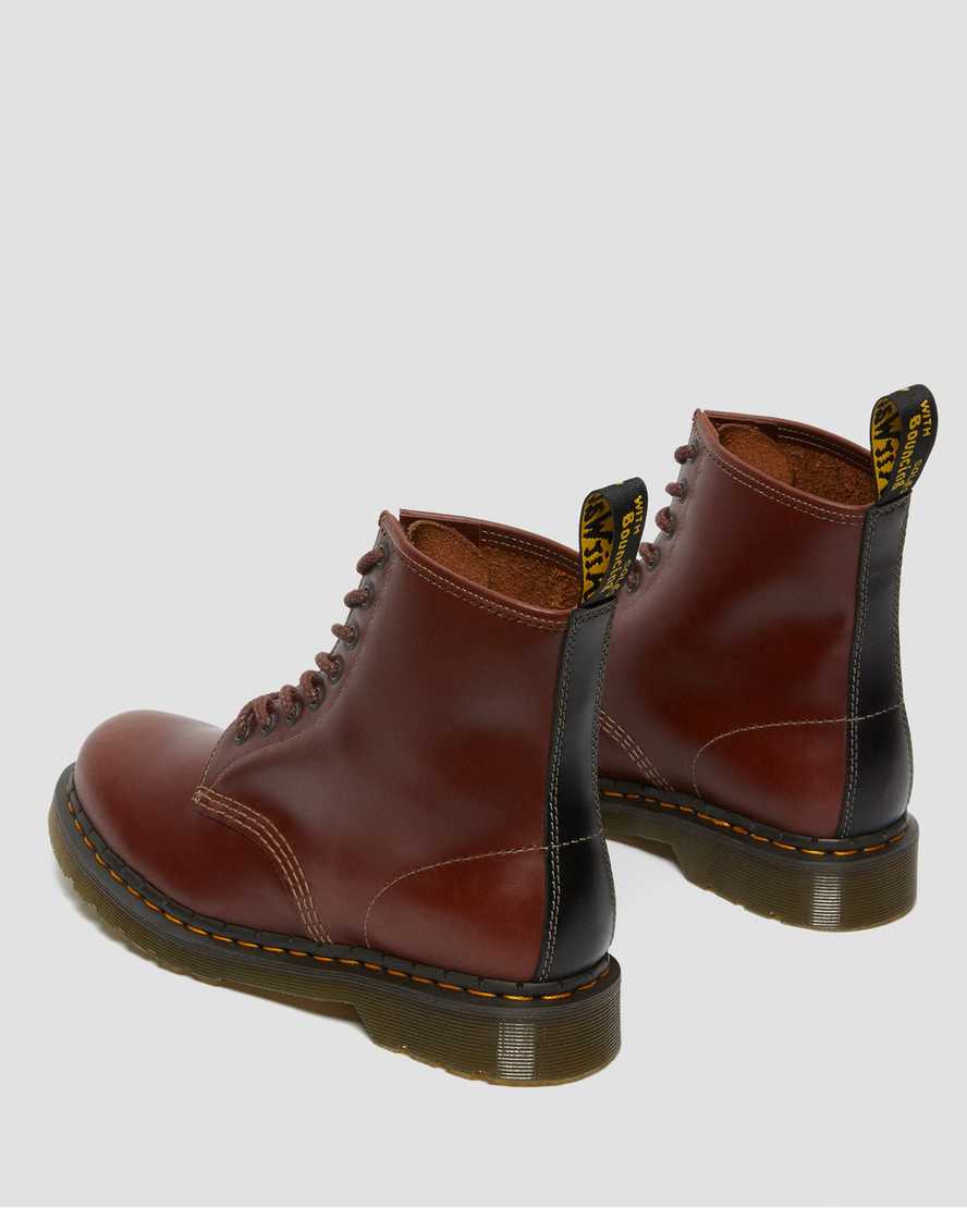 bruna dr martens 1460 abruzzo herrstövlar med snörning
