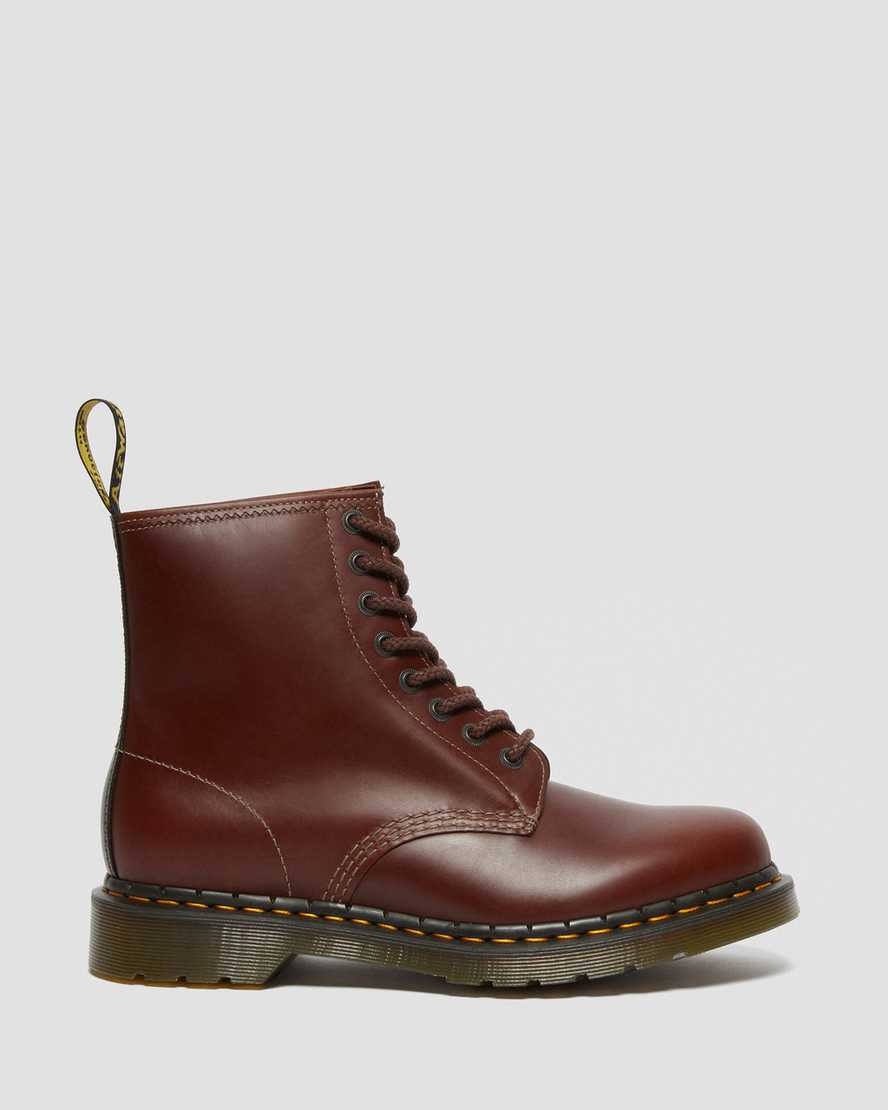 bruna dr martens 1460 abruzzo herrstövlar med snörning