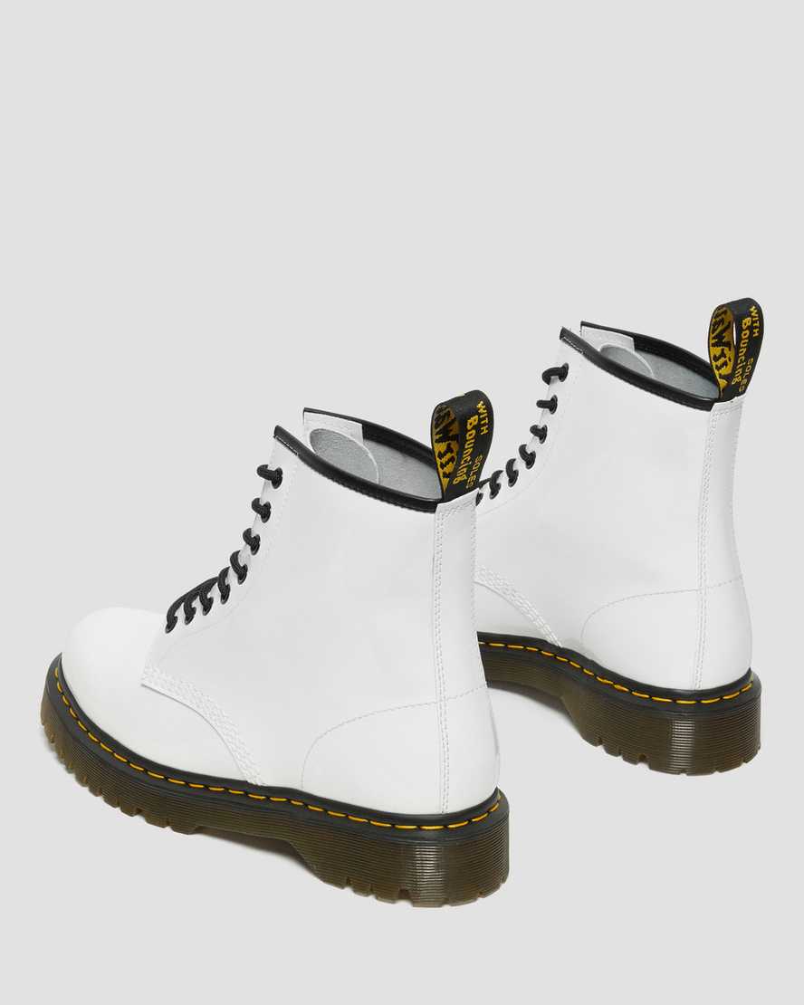 vita dr martens 1460 bex patent herrstövlar med snörning