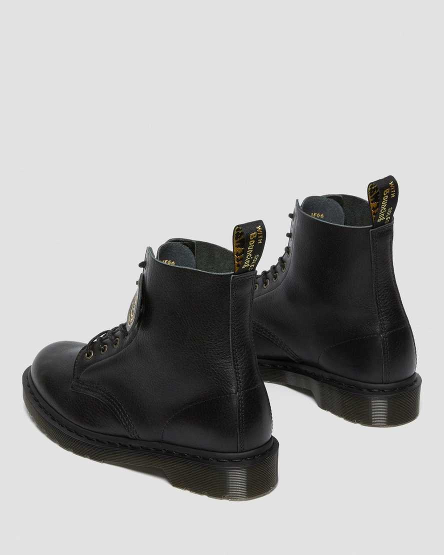 svarta dr martens 1460 pascal herrstövlar med snörning