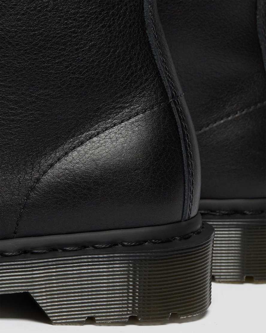 svarta dr martens 1460 pascal herrstövlar med snörning