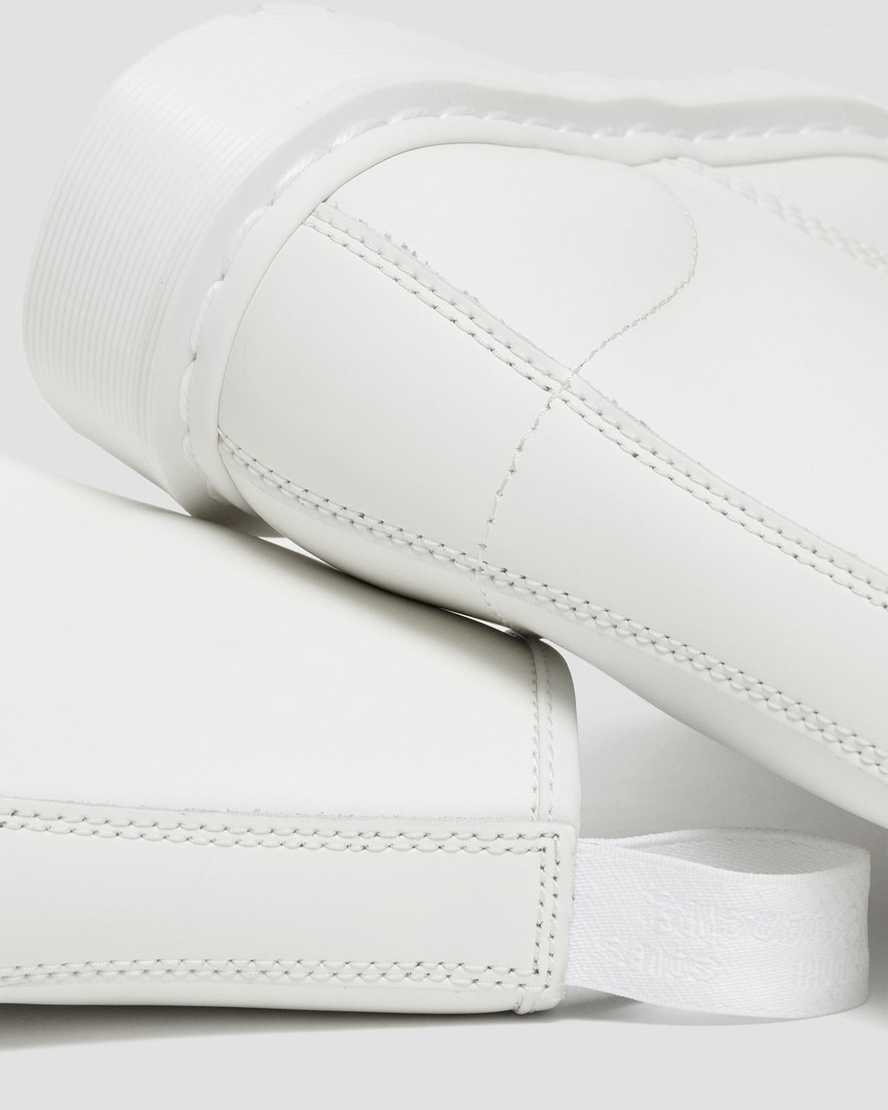 vita dr martens 1460 mono smooth herrstövlar med snörning
