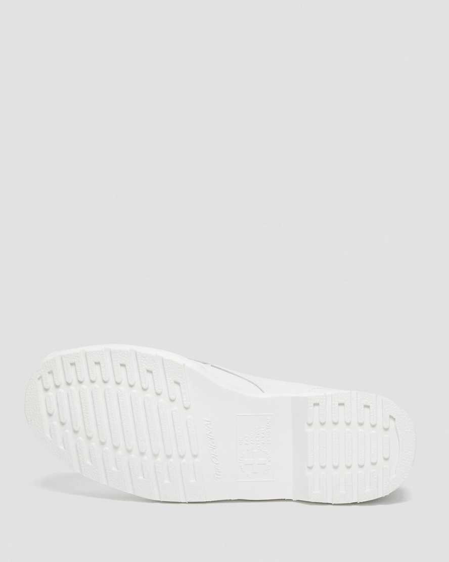 vita dr martens 1460 mono smooth herrstövlar med snörning