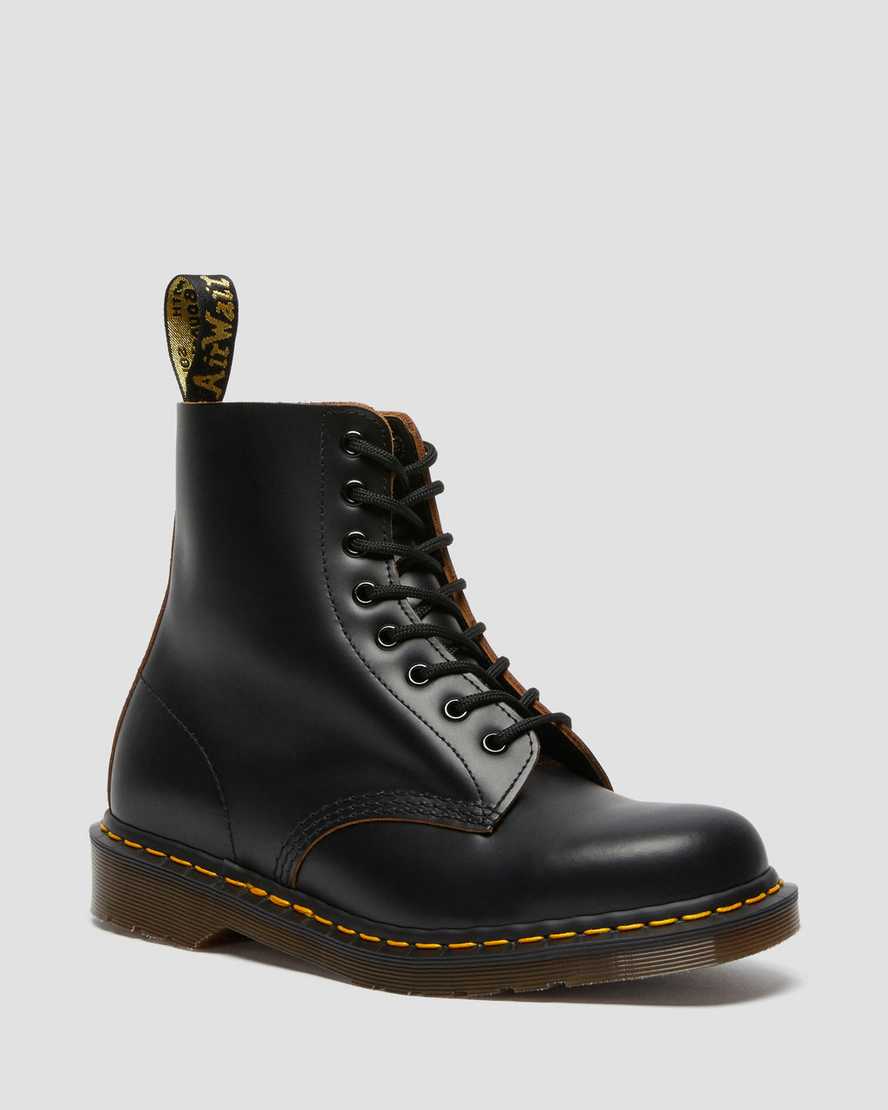 svarta dr martens 1460 vintage made in england herrstövlar med snörning