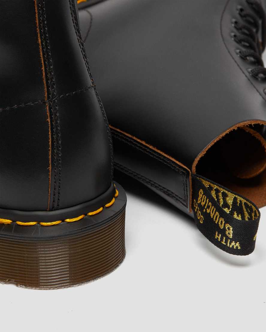 svarta dr martens 1460 vintage made in england herrstövlar med snörning
